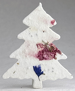 48s pink and blue seed paper tree shape