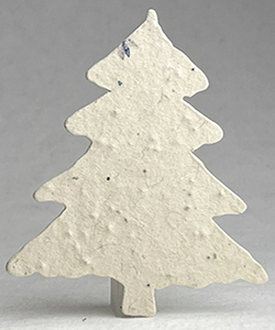 60s natural seed paper tree shape