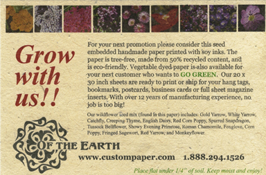 Seeded Lotka Card in color print