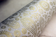 Golden Paisley Close up