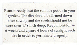 Planting Instructions