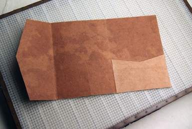 pocket fold invitation handmade paper