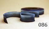 Earth Silk Dyed Ribbon grey blue blend 086