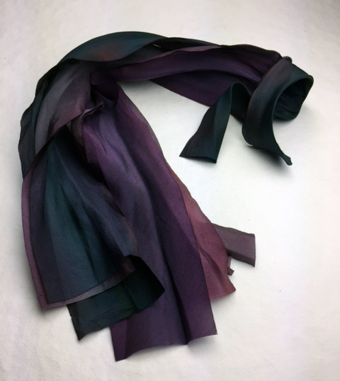 Deep Purple bouquet silk ribbon