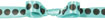 Dots- Aquamarine/Brown Midori Icon Double Faced Satin