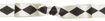 Harlequin- Bone/Black Midori Icon Double Faced Satin