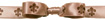 Fleur de Lis Latte/Brown Midori Icon Double Faced Satin