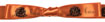Boo- Mandarin/Black Midori Icon Double Faced Satin