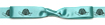 Turtle-Aquamarine/Black Midori Icon Double Faced Satin