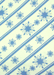 Blue and Natural Seeded Wrapping Paper